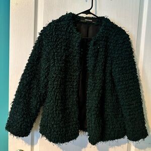 Zara emerald green statement jacket